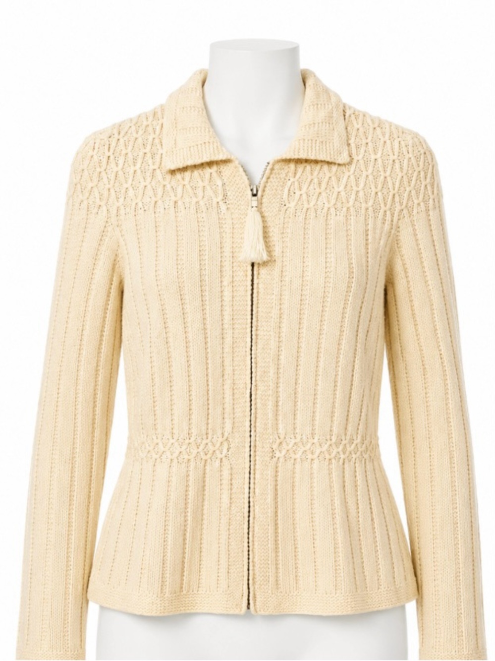 Lauren Ralph Lauren  WOOL Exclusive Hand Knit Cardigan Sweater S